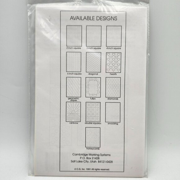 Cambridge Marking System Tied Stitches Decorator Comforter Instructions Booklet - Picture 2 of 2